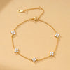 Sparking Silver Chain Bracelets For Women Elegant Three Layer Geometric Bead Bracelet Party Wedding Jewelry - Image 13