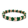 Colorful Enamel Heart Bead Bracelet with Elastic Fit in Multiple Colors - Image 20