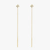 Dplaopa Silver Gold Drop Chain Star Earring Women Jewelry CrystL Simple Jewels - Image 2