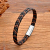 Simple Classic Stainless Steel Bracelet for Women Men Braided Leather Bangles Special Birthday Party Couple Jewelry Gift - Image 12