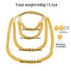 Dubai Necklace Earrings Ring for Women African Bridal Wedding Party Gift Elegant Jewellery Women - Image 6