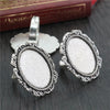 18x25mm 5pcs Antique Silver Bronze Plated Mixed Styles Oval Adjustable Ring Settings Blank/Base - Image 10