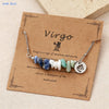 Mhs.sun 12 Star Zodiac Sign Gravel Stone Chains Bracelets With Card Couples Constellation Birthday Party Jewelry - Image 14