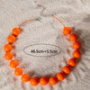 Colorful Resin Bead Choker Necklace with Large Round Beads - Image 2
