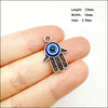 Palm Oval Flower Connectors Antique Silver Plated Blue Resin Eyes For Bracelets Charms Making Jewelry Hcjbab - Image 14