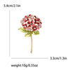 Enamel Hydrangea Brooches for Women Unisex Rhinestone Flower Pins Banquet Party Backpack Gifts Jewelry Accessories - Image 11
