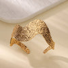 Stainless Steel Bracelet For Women Men Aesthetic Flower Leaf Bangle Opening Gold Color Geometric Bangles Bracelets Jewelry - Image 20