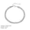Simple Beads Chain Bracelet Jewelry Multi-layered Thin Link Chain Bracelet For Women Stainless Steel Chain Jewelry - Image 8