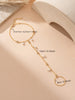 Elegant Ladies' Mini Imitation Pearl Charm Finger Linked Bracelet Minimalist Party Gift Jewelry - Image 5