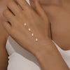 Silver Sparking Hand Chain Bracelets For Women Geometric CZ Eight-pointed Star Bracelets Jewelry - Image 4
