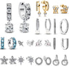 European Silver Snow, Pearl Earrings Suitable for Women's Festivals Charm Jewelry Gifts - Image 1