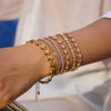 Star-Detail Chain Bracelet with Gold-Tone Finish - Image 20