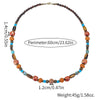 1PC Men's ethnic boho tiger eye stone beaded necklace for men tribal bohemia wooden bodhi beads necklace man jewelry - Image 5