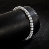 charms colors Silver Bracelets Zirconia Women accessories Wedding Jewelry 4mm width Holiday gifts - Image 4