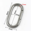 1-5Pcs Oval Coil Spring/50/65/80mm Heavy Duty 304 Stainless Steel O Ring Snap Hook Quick Release Rings Carabiner Buckle - Image 9