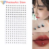 Fake Eyebrow Piercing Fake Lip Labret Studs Stick On Fake Nose Stud Facial Piercing Adhesive Face Jewelry Non Piercing Skin - Image 1