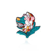 Cartoon Flower Enamel Pin Lapel Brooch Rose Star Flare Violet Peach Blossom Peony Lotus Rose Osmanthus Badge Jewelry Friend Gift - Image 14
