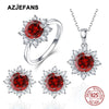 Silver Snowflake Necklaces Earrings Rings Gifts Jewelry - Image 9