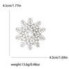 Snowflake Rhinestone Brooch with Pearl-Style Center and Color Options - Image 13