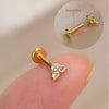 1Piece 16G Titanium Steel CZ Leaf Bee Piercing Lip Labre Studs Tragus Helix Cartilage Couch Lobe Earrings Body Jewelry For Women - Image 18