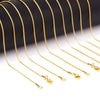 LUXUSTEEL1MM/2MM/3MM Round Snake Chain Necklace For Women Men Golden Stainless Steel Herringbone Choker Jewelry Gift - Image 6
