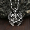 Vintage Gothic Satanic Goat Pendant Necklace For Men 316L Stainless Steel Demon Devil Lucifer Necklace Party Jewelry - Image 1