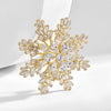 Sparkle Double-decker Micro-inlaid Zircon Snowflake Brooch Evening Dress Corsage Decoration Accessories Pins - Image 7