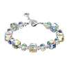 European and American style square crystal chain bracelet, and - Image 2