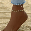 Rainbow Crystal Heart Charm Anklets For Women Adjustable Gold Silver Color Link Chains Foot Ankle Bracelet Jewelry Accessories - Image 6