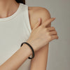 8MM Woven Flat Mesh C-Shaped Open Bracelet Vintage Stainless Steel Chain Jewelry Women Men Gift - Image 4
