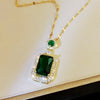 Geometric Cubic Zirconia Pendant Necklace for Women Temperament Female Wedding Neck Accessory Party Jewelry - Image 15