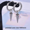 No Fade Different Length Pointed Cone Dangle Earring Stainless Steel Round Hoop Earrings For Women Men Jewelry Ear Piercing Gift - Image 24