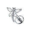 1Pc Titanium Cz Crystal Ear Cartilage Tragus Helix Daith Piercing Internal Thread Lip Stud Labret Piercing Body Jewelry 16G - Image 30