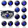 12 Zodiac Signs Constellation Charm Luminous Bracelet for Men Multilayer Weave Leather Bracelet Bangle Jewelry Gifts - Image 1