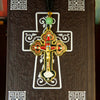 Htisok Orthodox Necklace With Wooden bead chain Crucifix Gold Wooden Rosary Beaded Chain Religious Jesus Prayer Jewelry - Image 9