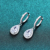 Silver Drop Earrings for Women Cubic Zirconia Crystal Earrings Engagement Wedding Eternity Jewelry Gifts - Image 3