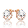 Rose Gold Series Silver Flamingo Giraffe Star and Moon Flower Earrings Elegant Party Jewelry Gifts - Image 30