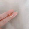 Silver Color Inlaid Zircon Clover Tassel Earrings For Women Delicate Chain Pendant Earring Party Jewelry Accessories Gifts - Image 7