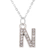 Shining A-Z Letter Pendant Charm Necklace 26 Initial Alphabet Name Clavicle Chain Party Valentine's Day Jewelry Gift - Image 14