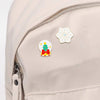 6 Styles Cartoon Christmas Theme Brooches Snowman Candy Canes Snowflake Stocking Shaped Enamel Pins Xmas Winter Badge - Image 6