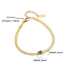 Stainless Steel Heart Bracelet with Stone Accents and 19 cm Length - Image 7