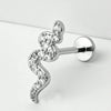 1PC 316 Stainless Steel Earrings Snake Flower Moon CZ Flat Rook Lobe Cartilage Snug Helix Conch Tragus Labret Piercing 18G - Image 7