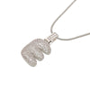 Silver Color Bubble Initial Letters Necklaces 26 Letters Pendants Necklaces for Women Brass CZ Jewelry - Image 11