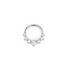 Titanium Square Zircon Nose Ring Earrings Closed Ring Buckle Earrings Body Piercing Jewelry - Image 7