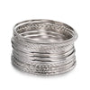 Stackable Bangle Bracelet Set in Gold-Tone and Silver-Tone - Image 19