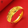 Sand Gold Adjustable Ring Matte Wide Band Openable Fade Resistant Unisex Couple Jewelry Minimalist Gift - Image 10