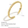 Stainless Steel Dot Diamond Fried Dough Twists Love Open Ring Heart Series Ring Small Round Cake Opening Ring - Image 14