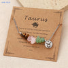 Mhs.sun 12 Star Zodiac Sign Gravel Stone Chains Bracelets With Card Couples Constellation Birthday Party Jewelry - Image 13
