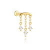 Silver 1 Pair Chic Water Drop Reflective Surface Earrings For Women Gold Simple Vintage Elegant Jewelry - Image 9