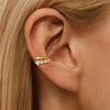 1PC Silver Eight Point Star Flower CZ Double Layer Clip Earring For Women IN Earring Jewelry Party Gift - Image 6